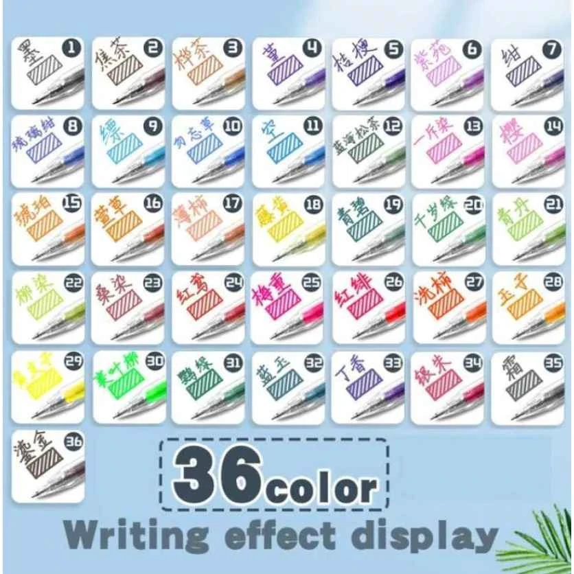 Pulpen Gel M&G Retractable Colorful AGPH5603 0.5mm / Ballpen Warna Warni / Pen 36 Warna